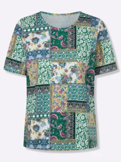 Kurzarmshirt in Patch-Optik