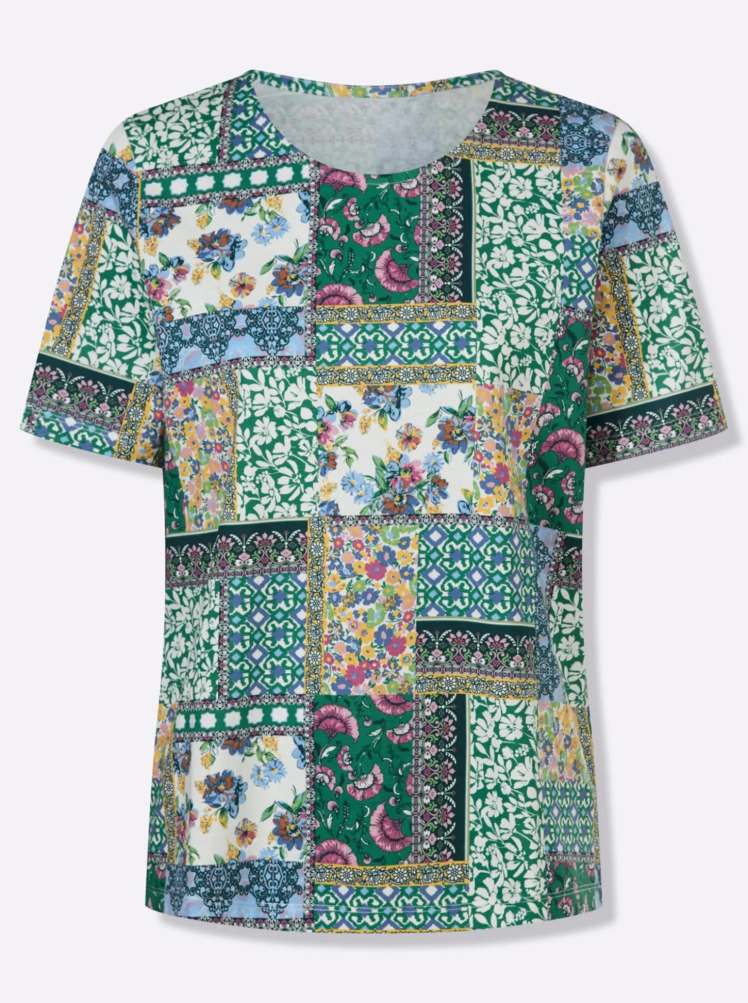 Kurzarmshirt in Patch-Optik