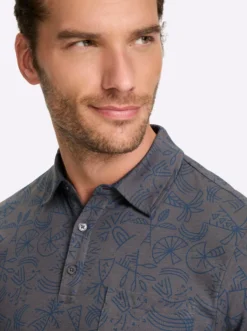 Kurzarmshirt mit Allover-Print