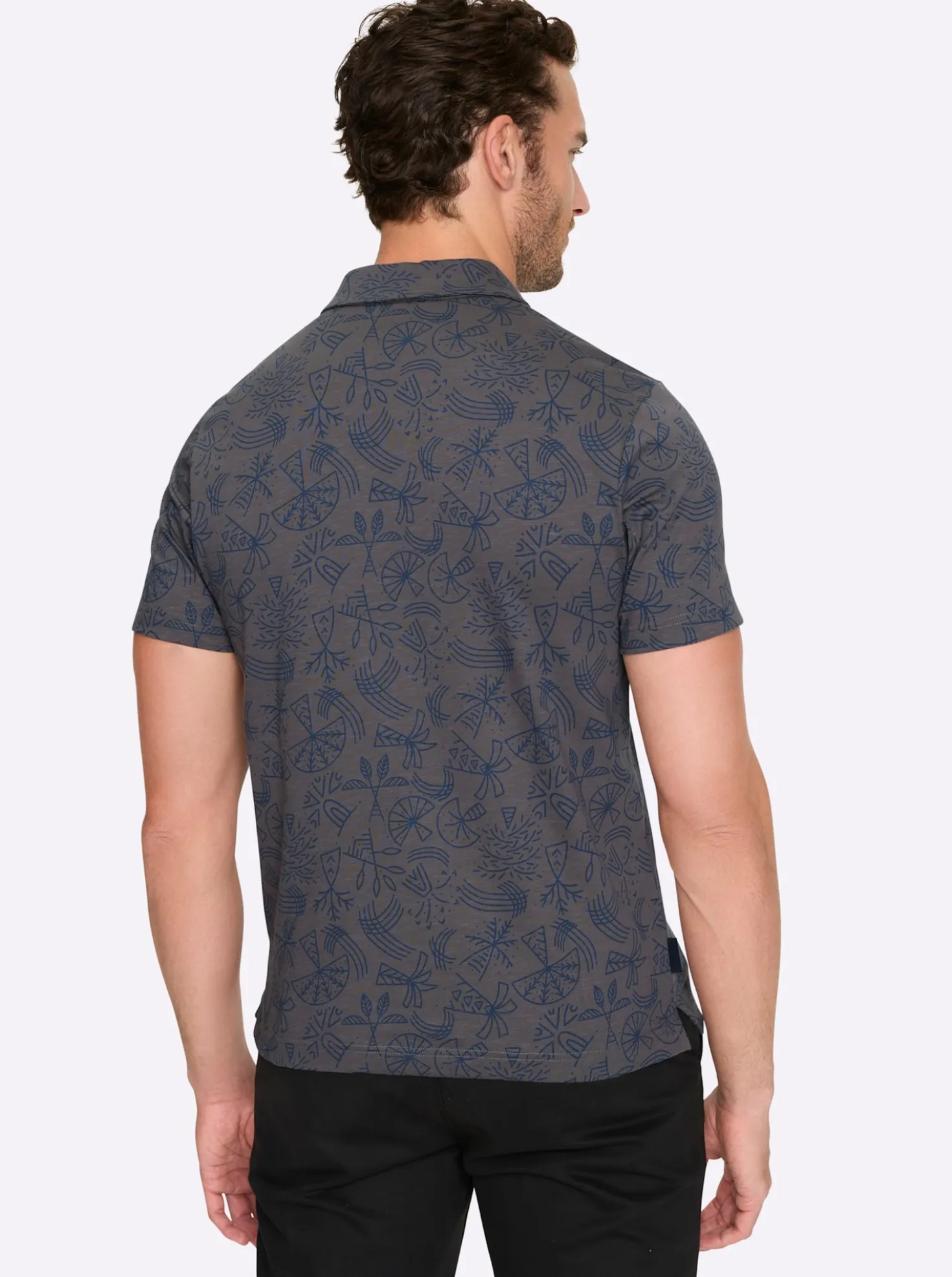 Kurzarmshirt mit Allover-Print