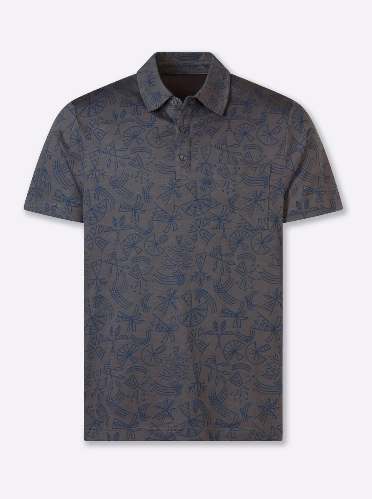Kurzarmshirt mit Allover-Print
