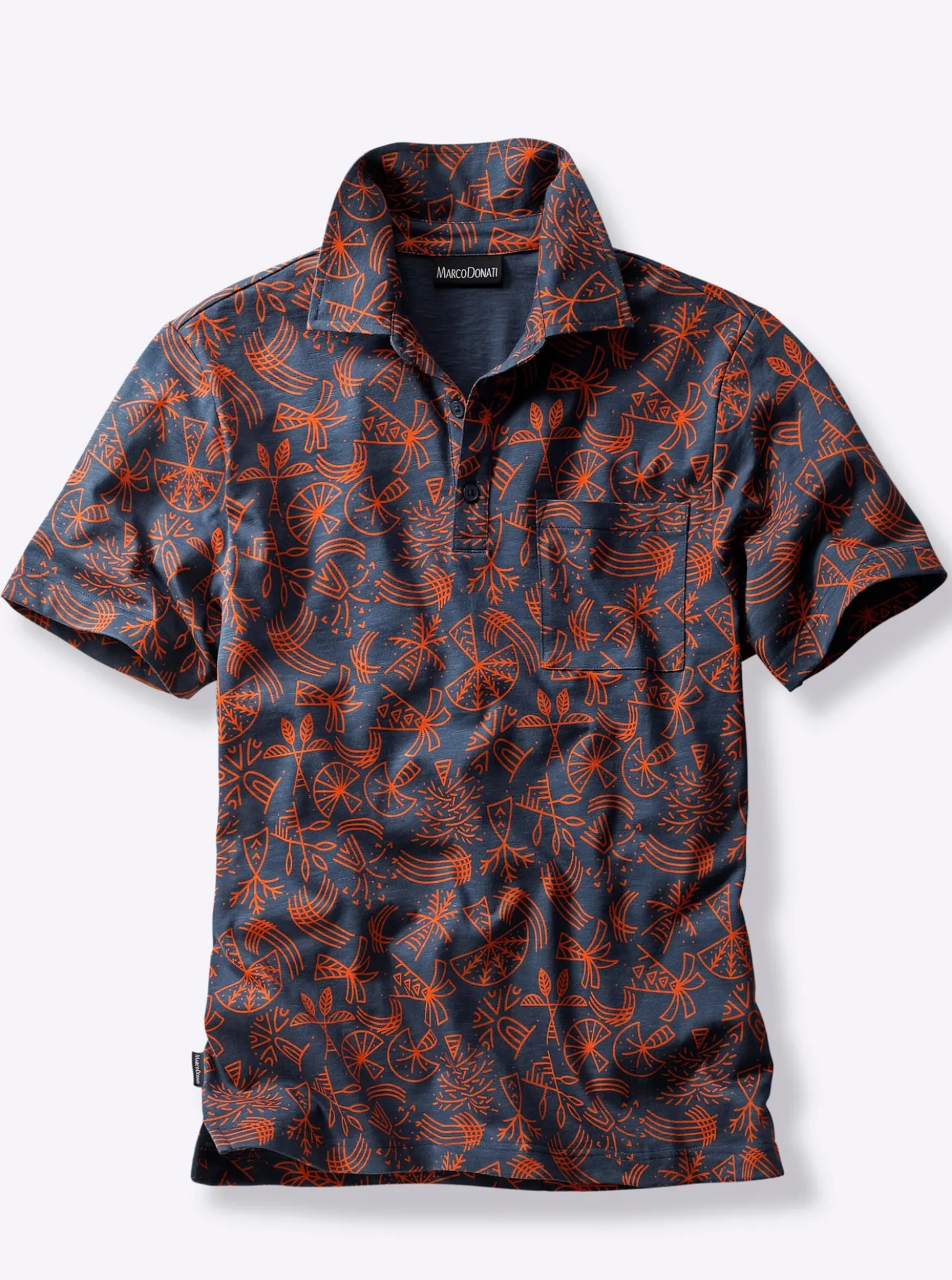 Kurzarmshirt mit Allover-Print