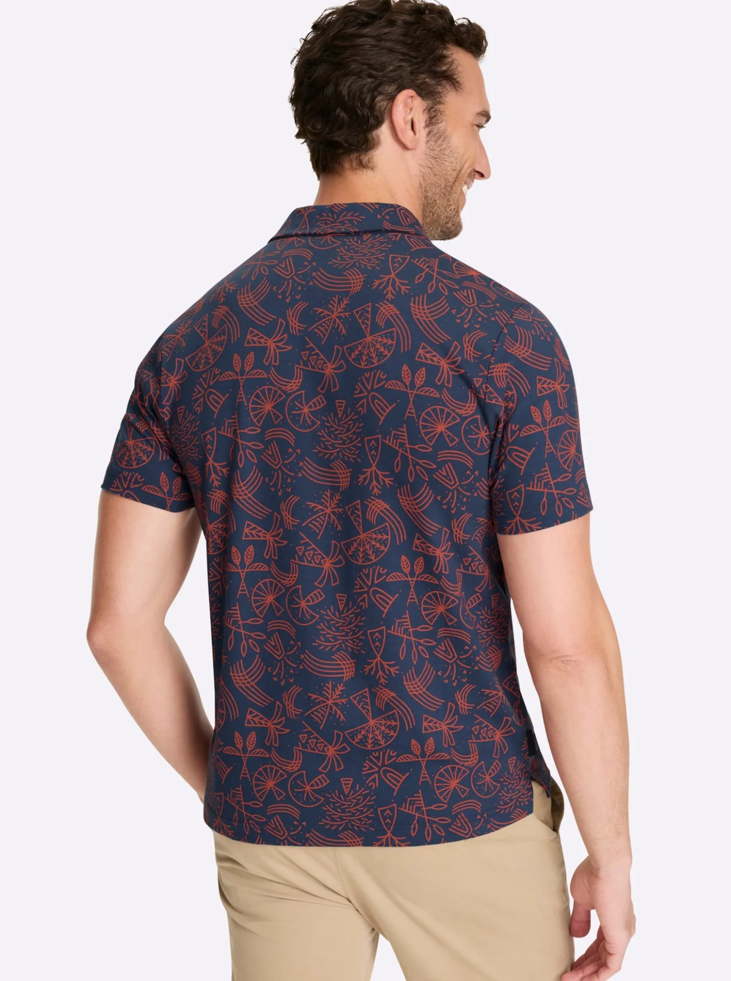 Kurzarmshirt mit Allover-Print