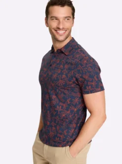 Kurzarmshirt mit Allover-Print