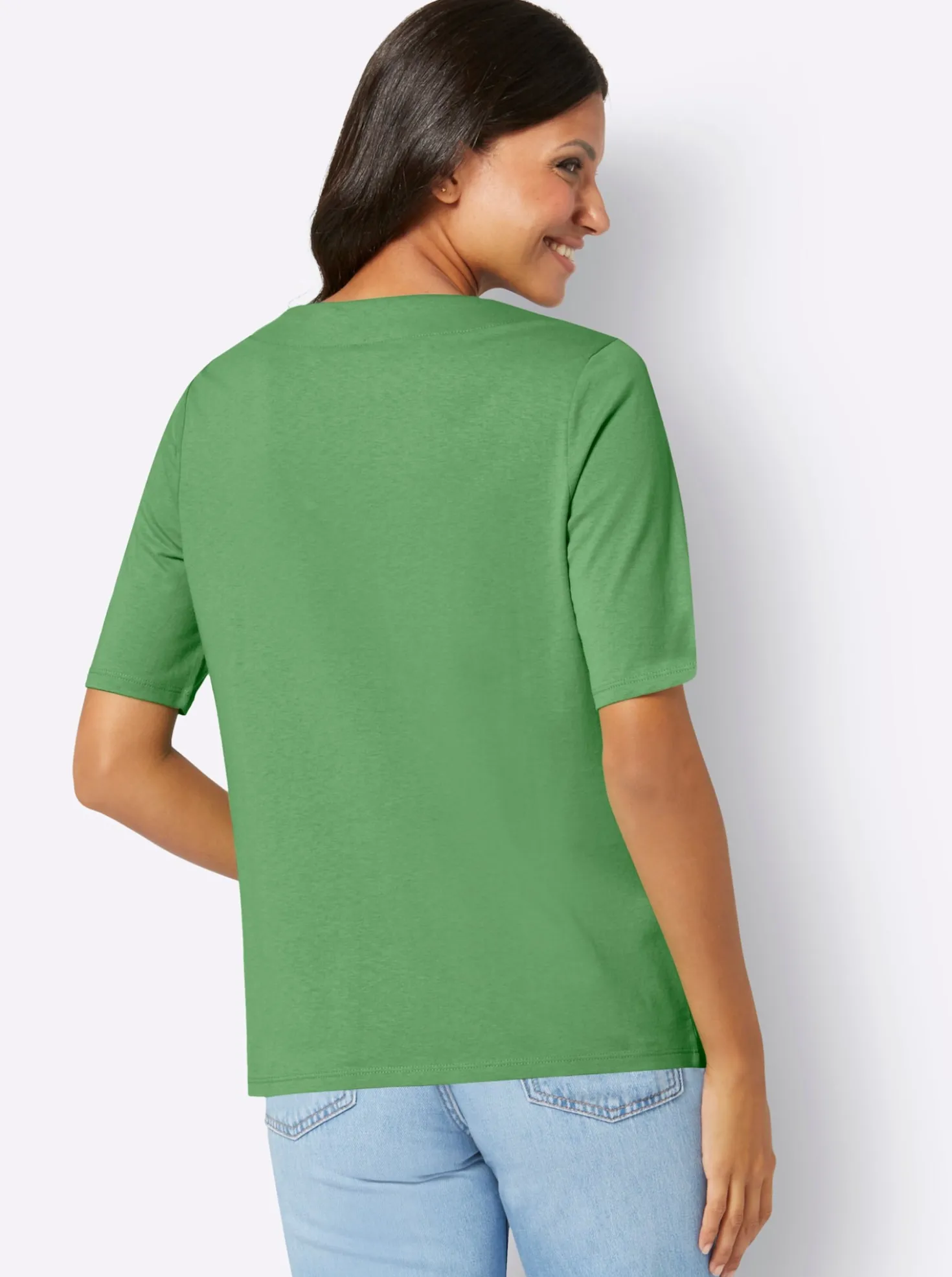 Kurzarmshirt mit Bindeband