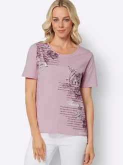 Kurzarmshirt mit Buchstaben-Druck