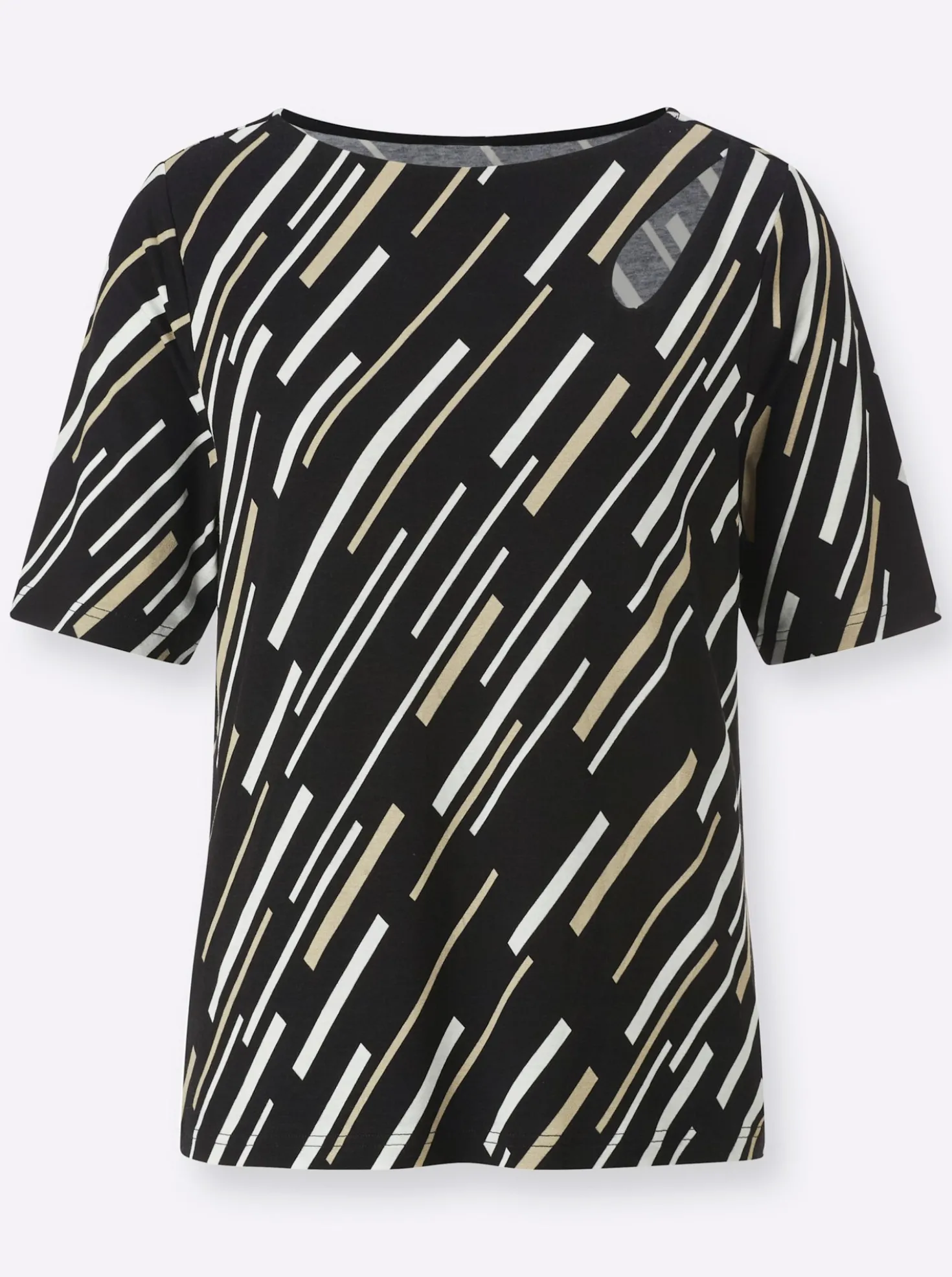 Kurzarmshirt mit Cut-out-Detail