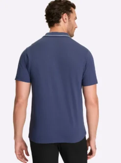 Kurzarmshirt mit durchgehendem Reißverschluss