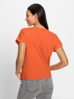 Kurzarmshirt mit Elasthan-Anteil