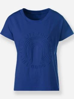 Kurzarmshirt mit Elasthan-Anteil