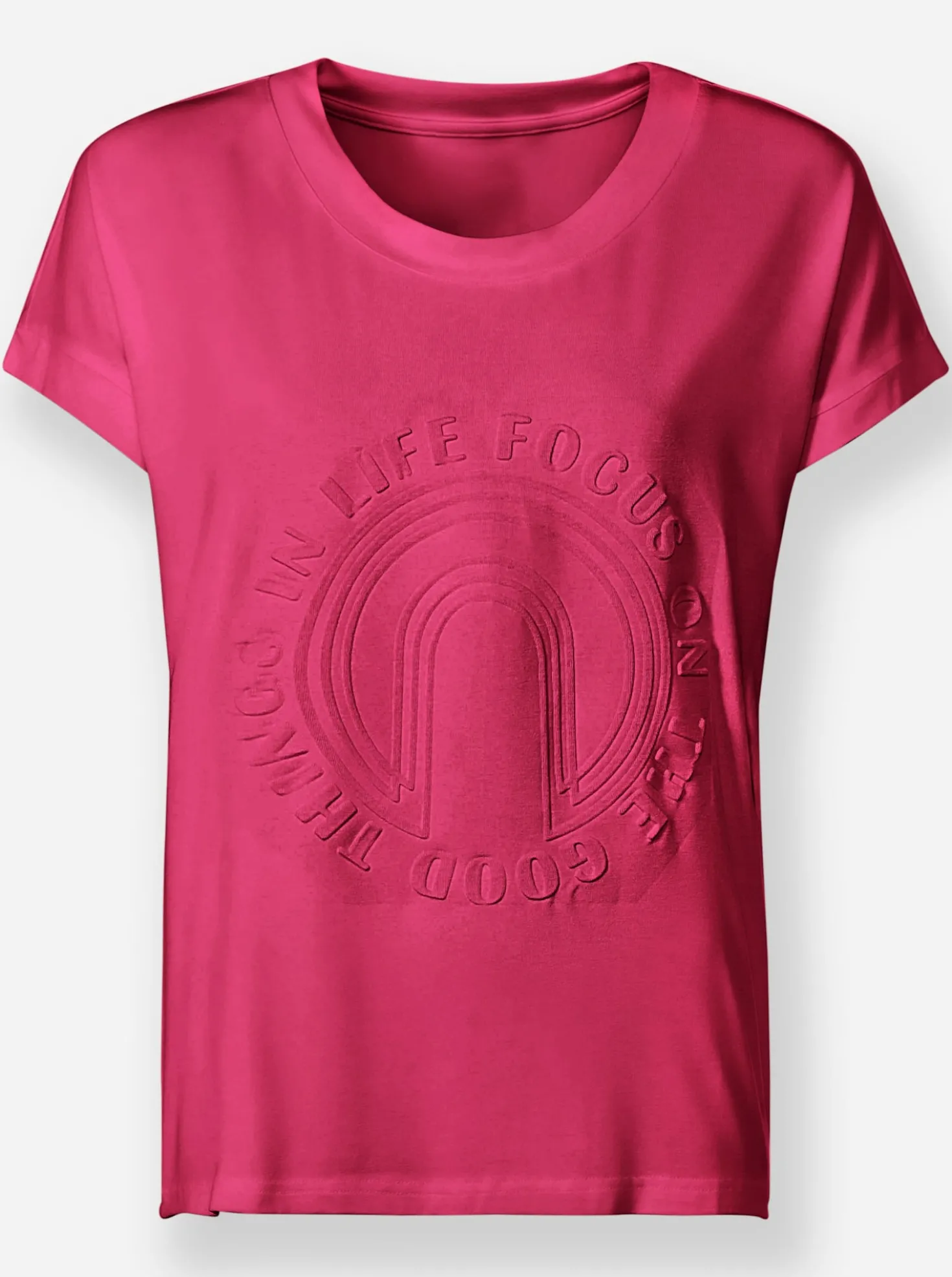 Kurzarmshirt mit Elasthan-Anteil