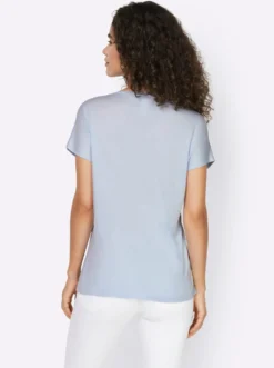 Kurzarmshirt mit Falte vorne