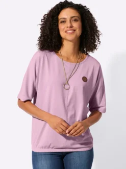 Kurzarmshirt mit Fledermausärmeln