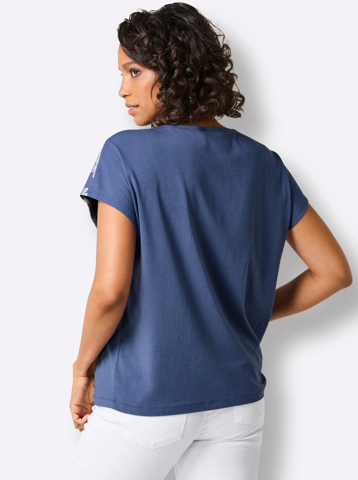 Kurzarmshirt mit Foliendruck