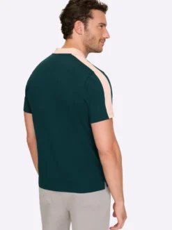 Kurzarmshirt mit Fußball-Stickerei
