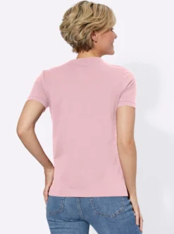 Kurzarmshirt mit Karree-Ausschnitt