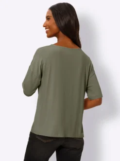 Kurzarmshirt mit Knoten-Optik