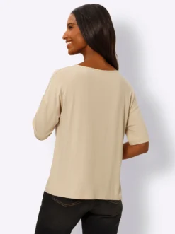 Kurzarmshirt mit Knoten-Optik