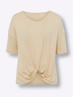 Kurzarmshirt mit Knoten-Optik