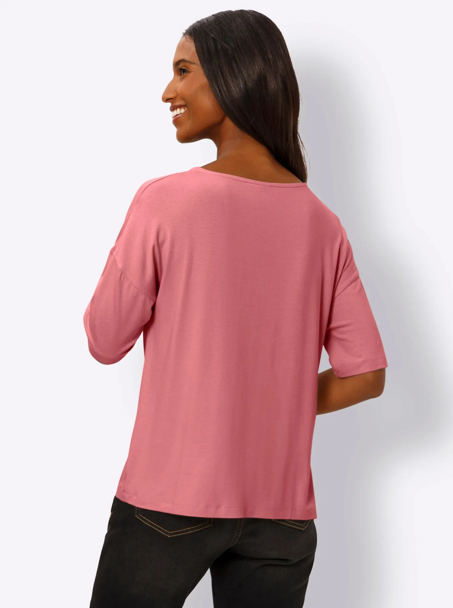 Kurzarmshirt mit Knoten-Optik