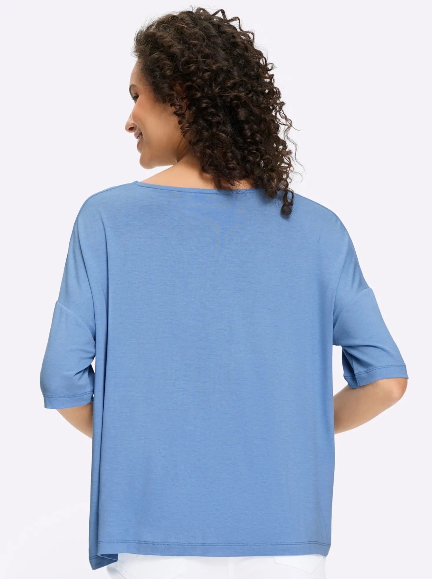 Kurzarmshirt mit Knoten-Optik
