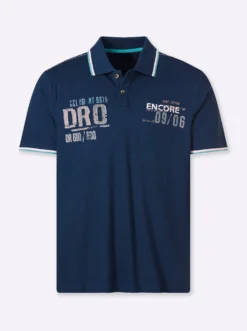 Kurzarmshirt mit Kontrast-Details, Pikee