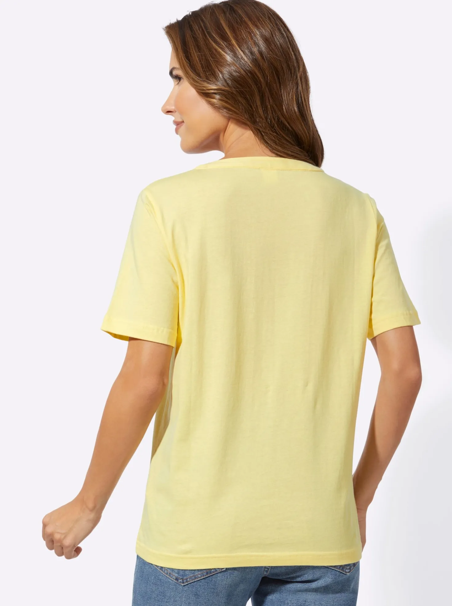 Kurzarmshirt mit Lochstickerei
