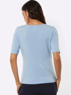Kurzarmshirt mit Lyocell