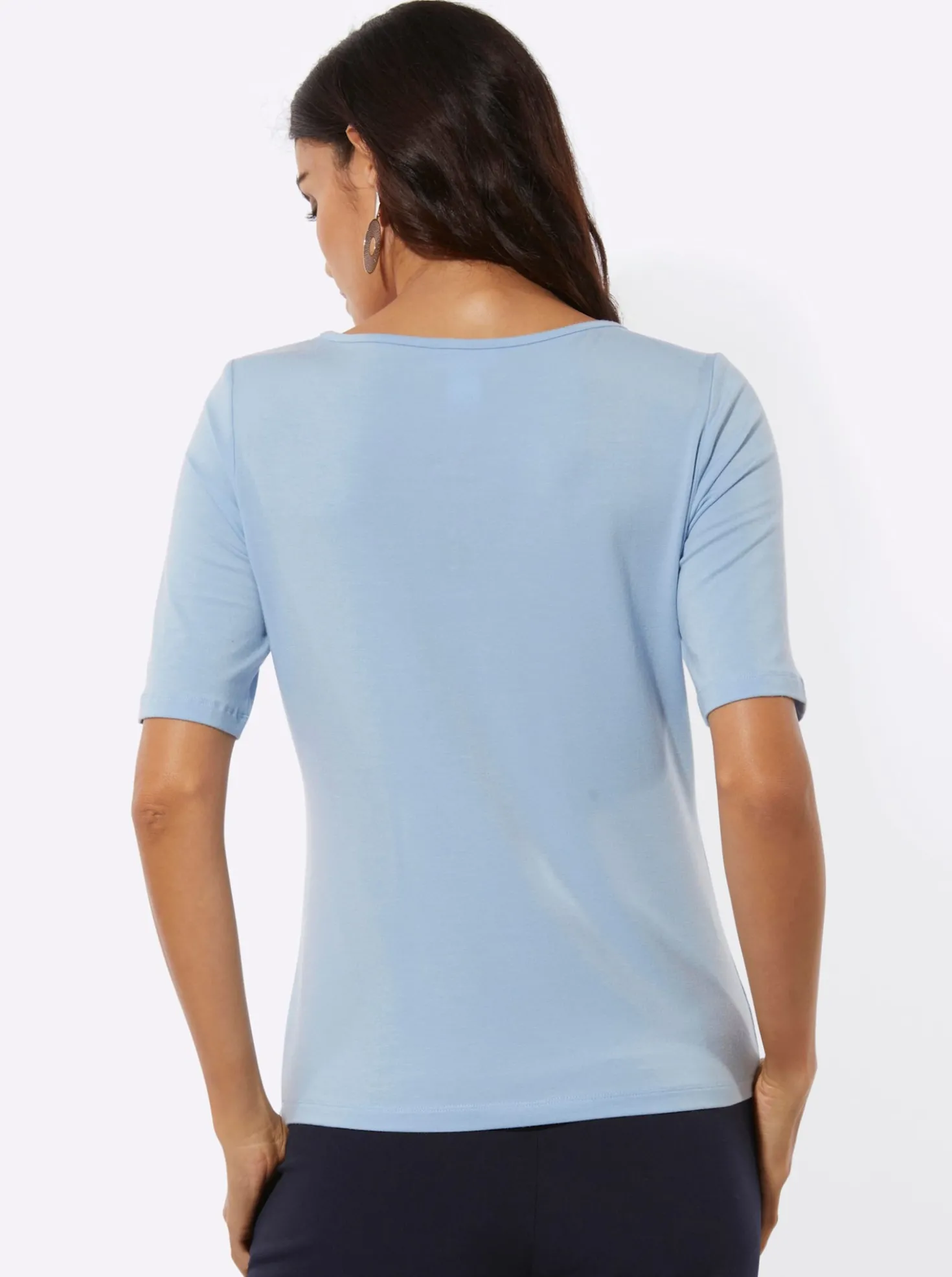 Kurzarmshirt mit Lyocell