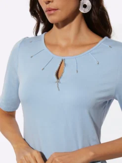 Kurzarmshirt mit Lyocell