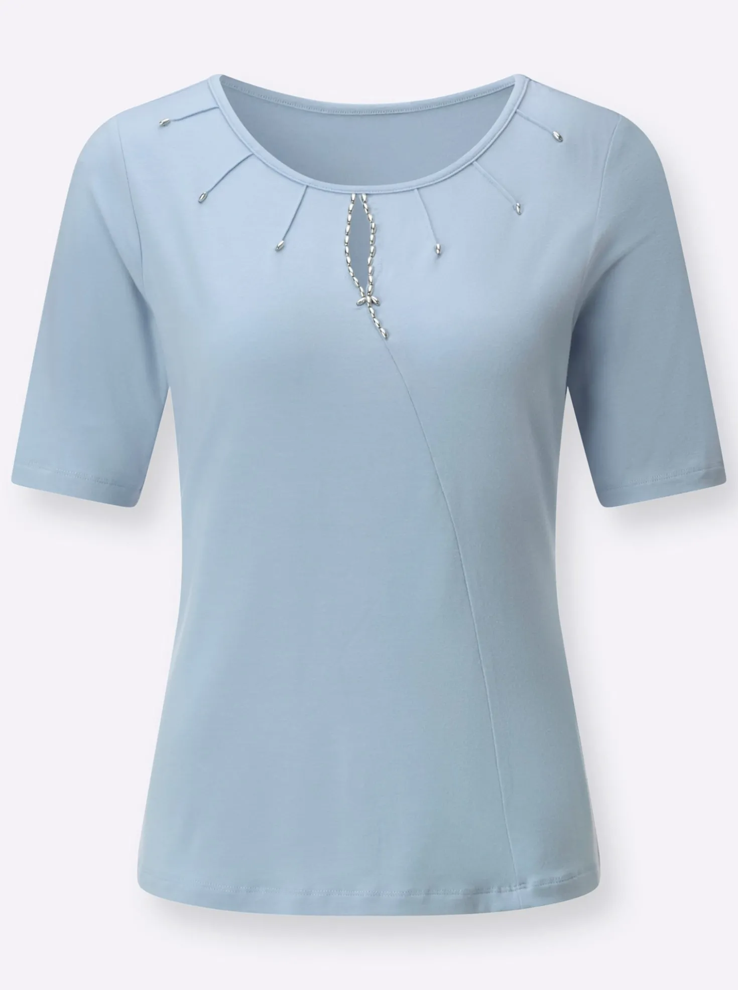 Kurzarmshirt mit Lyocell