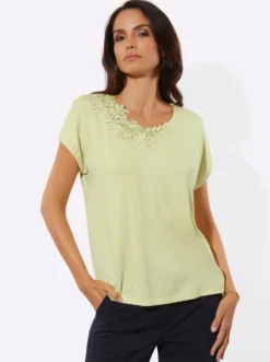 Kurzarmshirt mit Modal