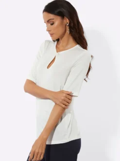 Kurzarmshirt mit Modal