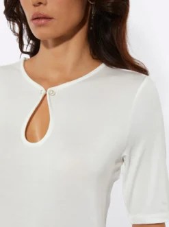Kurzarmshirt mit Modal