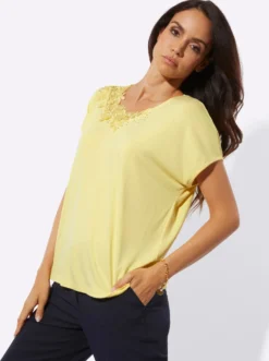 Kurzarmshirt mit Modal