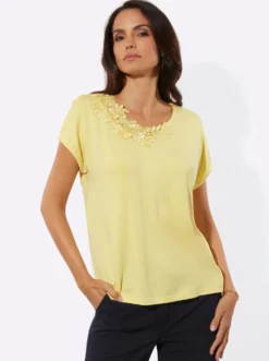 Kurzarmshirt mit Modal