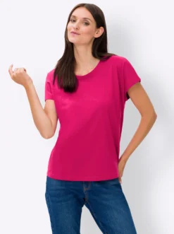 Kurzarmshirt mit Modal
