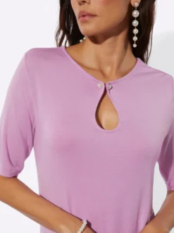 Kurzarmshirt mit Modal