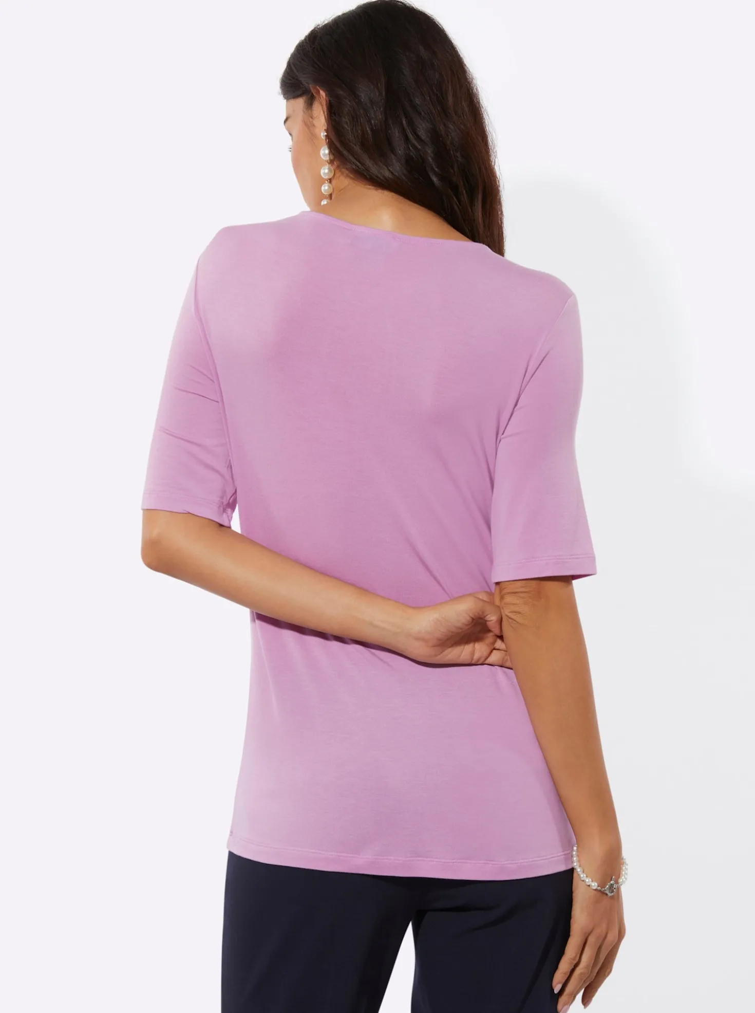 Kurzarmshirt mit Modal