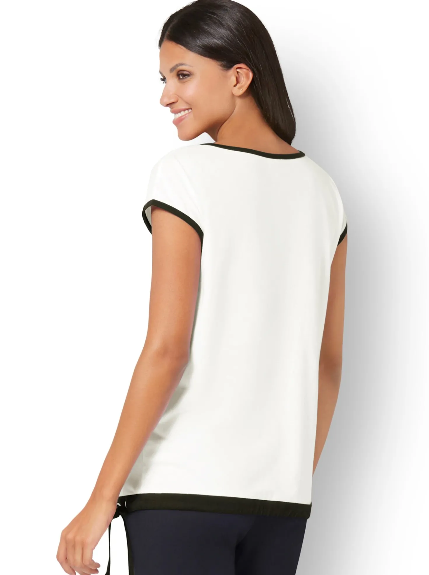 Kurzarmshirt mit platziertem Druck