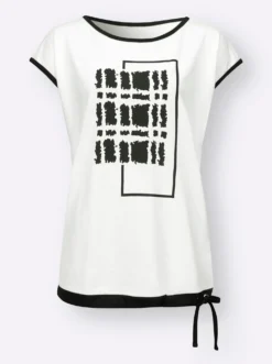 Kurzarmshirt mit platziertem Druck