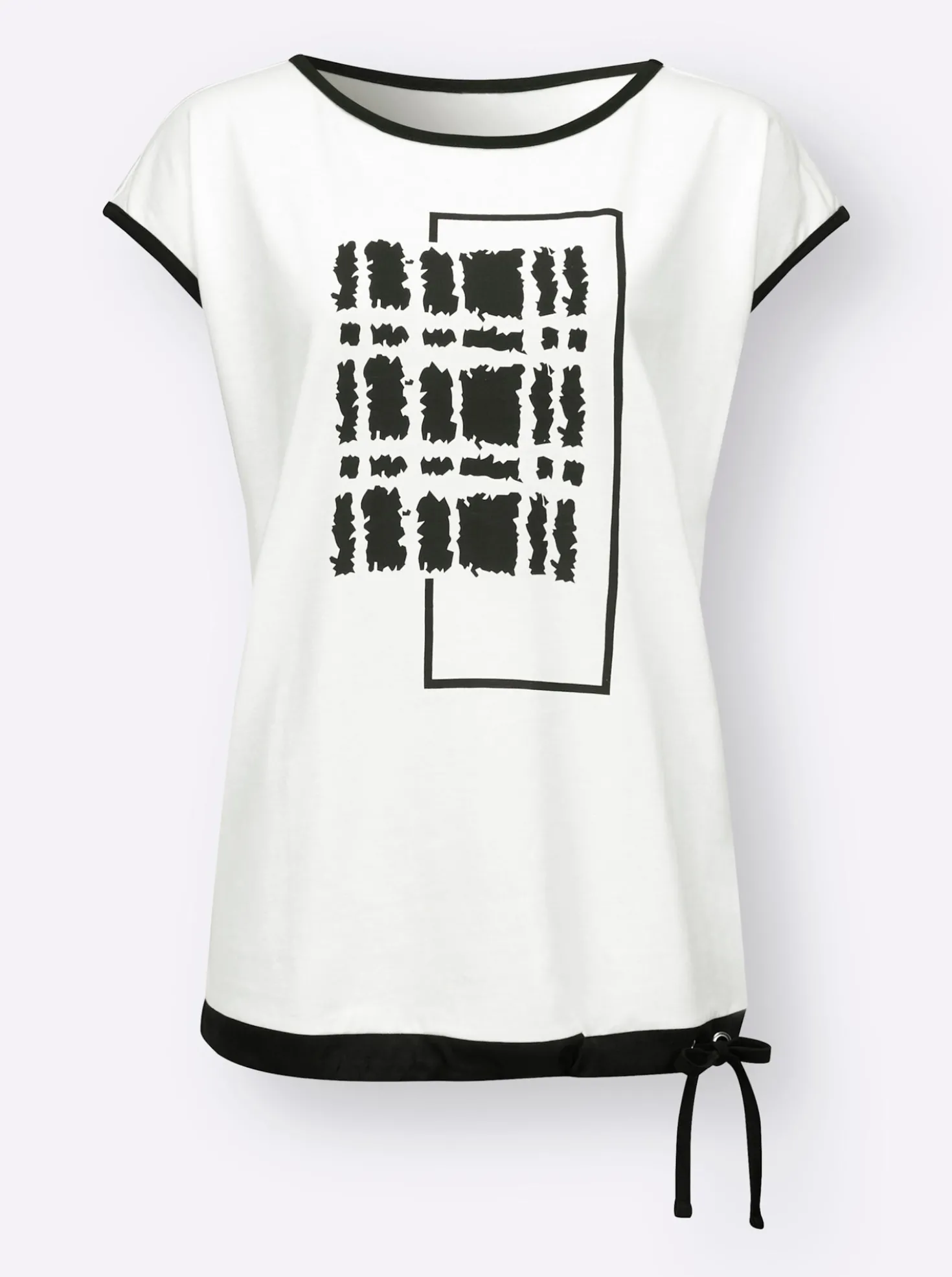 Kurzarmshirt mit platziertem Druck