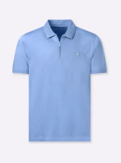 Kurzarmshirt mit Reißverschluss