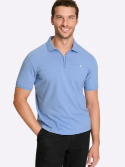 Kurzarmshirt mit Reißverschluss