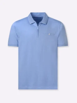 Kurzarmshirt mit Reißverschluss
