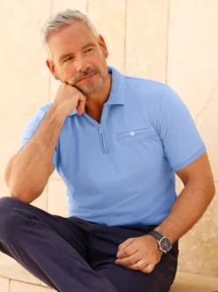 Kurzarmshirt mit Reißverschluss