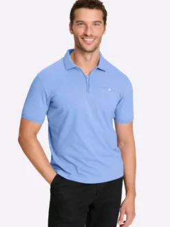 Kurzarmshirt mit Reißverschluss