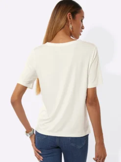 Kurzarmshirt mit Seitenschlitzen