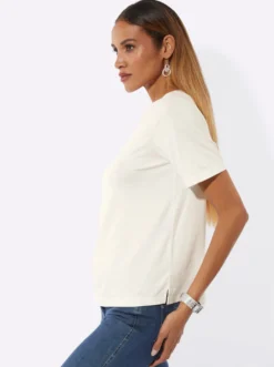 Kurzarmshirt mit Seitenschlitzen