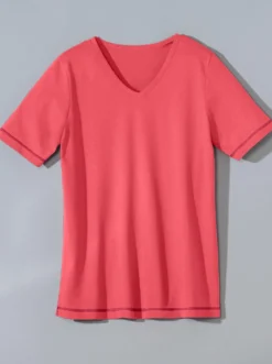 Kurzarmshirt mit Seitenschlitzen